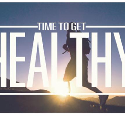 Inspirational poster of person running