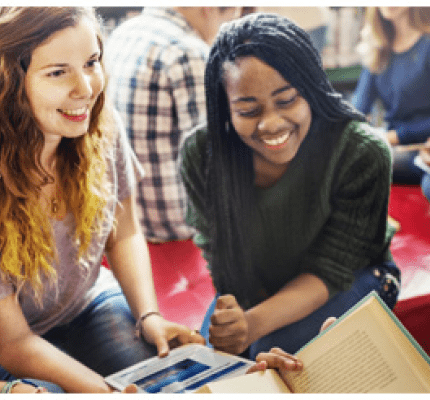 Group of students talking