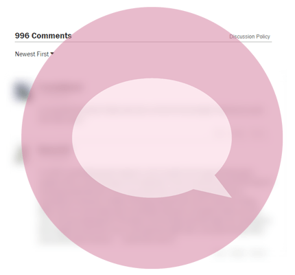 Blurred discussion board