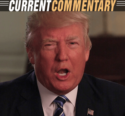 Screenshot of Donald Trump speech