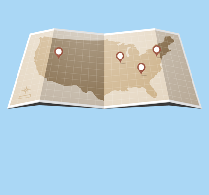 Map of the USA
