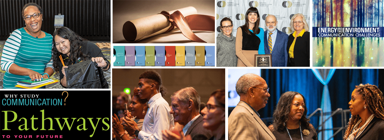Collage of photos of NCA members and events