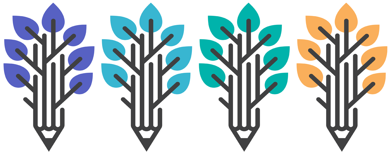 Pencils that resemble trees artwork